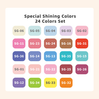 Glitter Gel Pens for Coloring, 24 Colors Special Shining Multi Glitter Gel Pens Colored Set