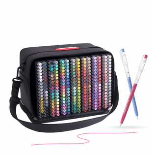 Languo x Qimiart 252Pcs/234 Colors Gel Pen Set for Coloring, Art & School Supplies