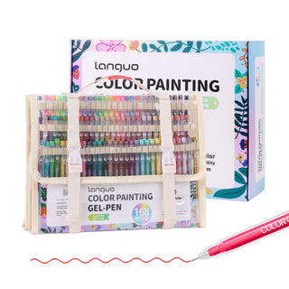 168Pcs/162 Colors Gel Pen Set for Coloring, Art & School Supplies