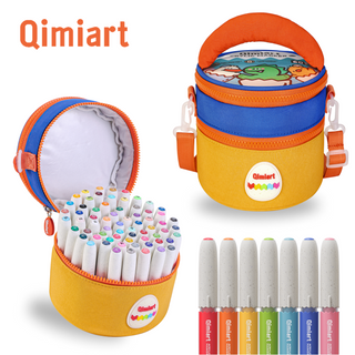 Languo x Qimiart 60 Colors Washable Acrylic Markers for Kids