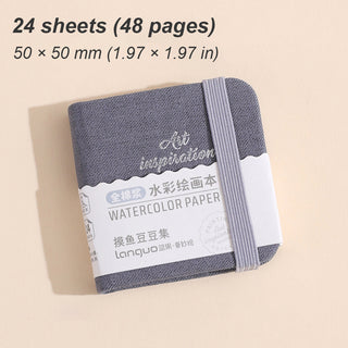 Languo 24 Sheets, Hardcover Watercolor Coloring Book