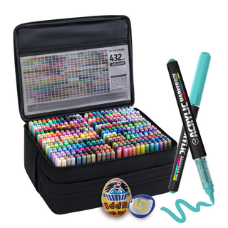 languo 432 Pcs Acrylic Paint Markers Pro, 426 Colors with Metallic and Glitter