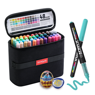Languo Acrylic Paint Markers Pro, Direct-ink - 48 Colors Set