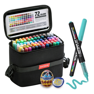Languo Acrylic Paint Markers Pro, Direct-ink - 72 Colors Set
