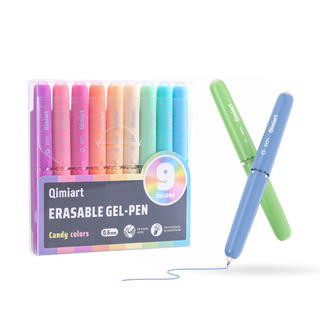 Stylos gel effaçables Languo x Qimiart 9 couleurs – Couleurs bonbon
