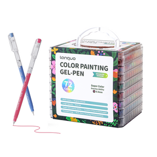 Languo 72 Colors Acrylic Gel Pen Set for Coloring, Art & School Supplies
