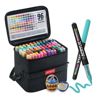 Languo Acrylic Paint Markers Pro, Direct-ink - 96 Colors Set