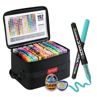 Languo Acrylic Paint Markers Pro, Direct-ink - 192 Colors Set