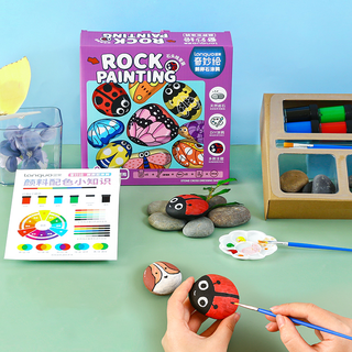 Pebble Painting Kit for Families, Drawing Toys Kit