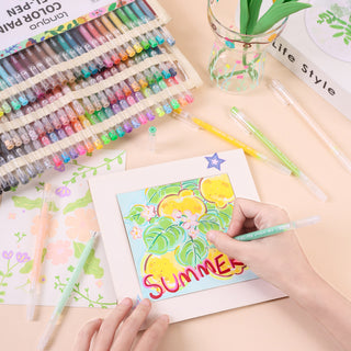168Pcs/162 Colors Gel Pen Set for Coloring, Art & School Supplies