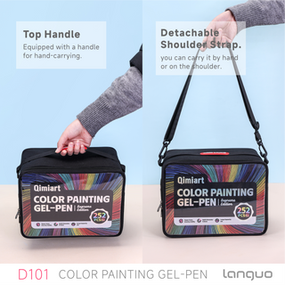 Languo x Qimiart 252 Stück/234 Farben Gelstift Set zum Ausmalen, Kunst- & Schulbedarf