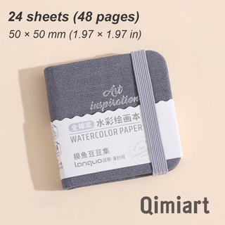 Languo x Qimiart 24 Blätter, Hardcover Aquarellmalbuch