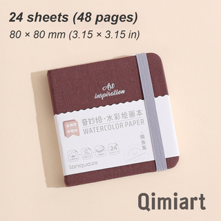 Languo x Qimiart 24 Blätter, Hardcover Aquarellmalbuch