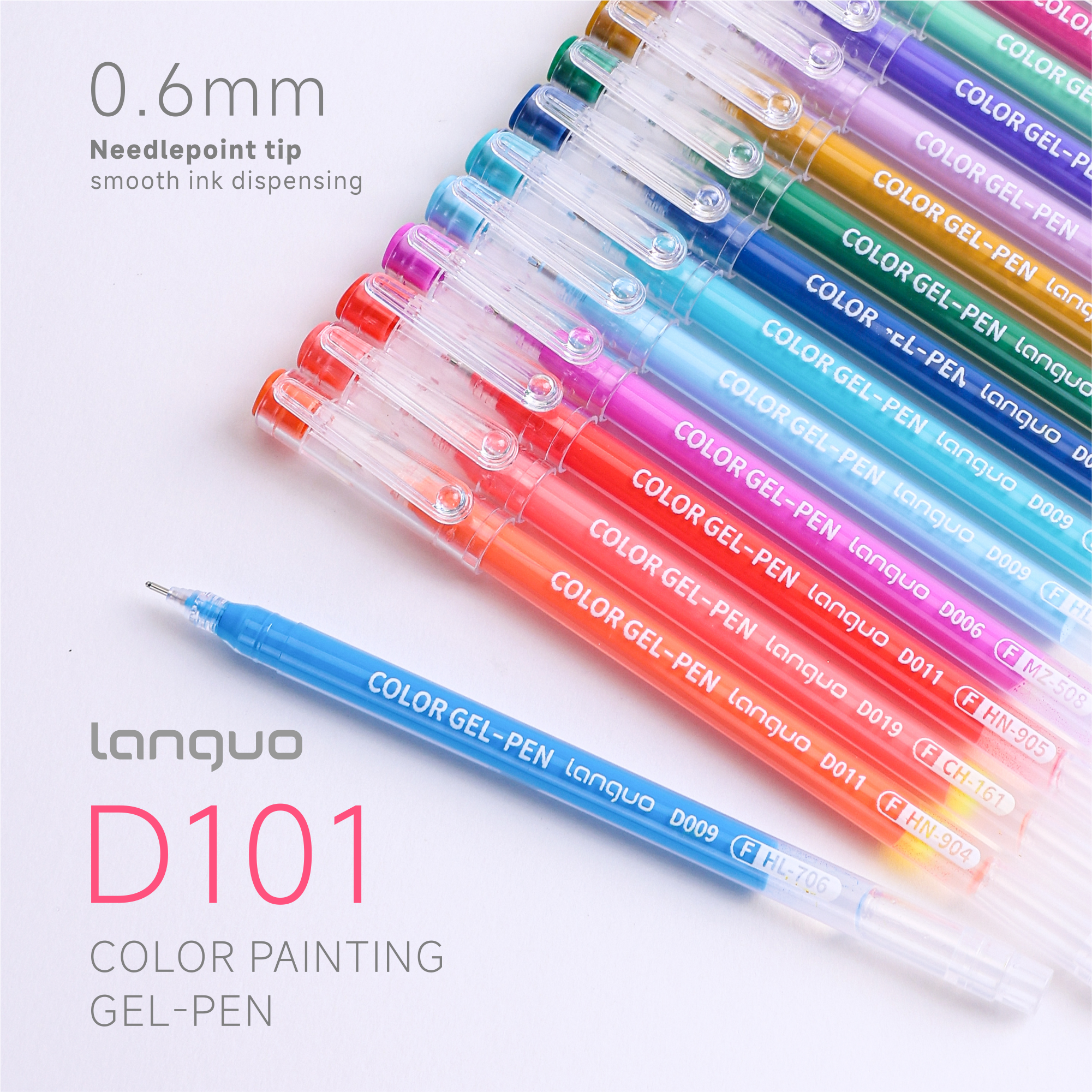 Languo 45 Colors Acrylic Gel Pen Set for Coloring, Art & School Suppli Languo 45 Colors Acrylic Gel Pen Set for Coloring, Art & School Suppli