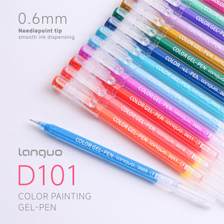 Languo 168Pcs/162 Colors Acrylic Gel Pen Set for Coloring, Art & School Supplies