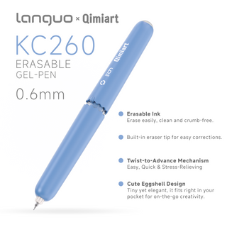Languo x Qimiart 9 Colors Erasable Gel Pens – Retro Colors