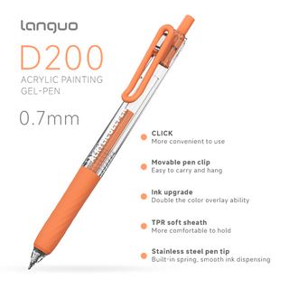 PLUS Bolígrafos de gel acrílico para colorear, set de 90 colores, bolígrafos de pintura acrílica 3D - Punta mejorada