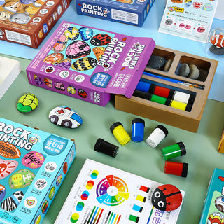 Pebble Painting Kit for Families, Drawing Toys Kit