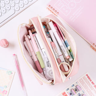Trousse multifonctionnelle Languo, grande pochette à crayons avec fermeture éclair résistante