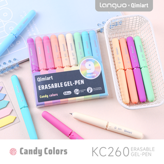 Languo x Qimiart 9 Colors Erasable Gel Pens – Candy Colors