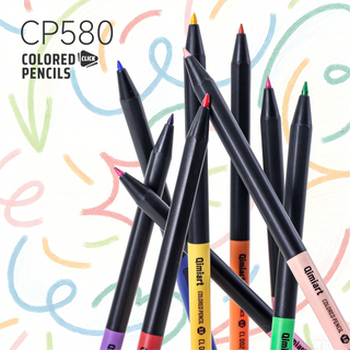 Languo x Qimiart Retractable Colored Pencils with Sharpener – 12 Candy Colors
