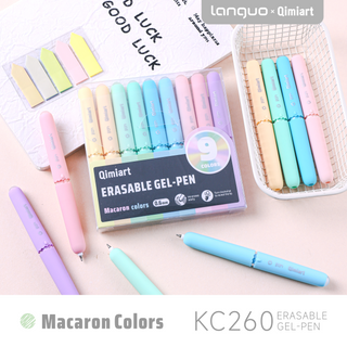 Languo x Qimiart 9 Colors Erasable Gel Pens – Macaron Colors