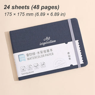 Languo 24 Sheets, Hardcover Watercolor Coloring Book
