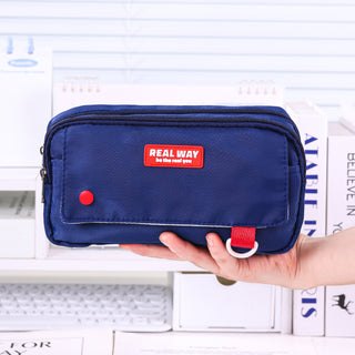 Trousse multifonctionnelle Languo, grande pochette à crayons avec fermeture éclair résistante