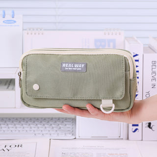 Trousse multifonctionnelle Languo, grande pochette à crayons avec fermeture éclair résistante