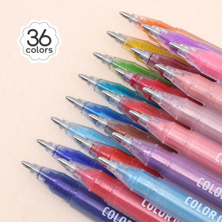 Glitter Gel Pens for Coloring, 36 Colors Special Shining Multi Glitter Gel Pens Colored Set