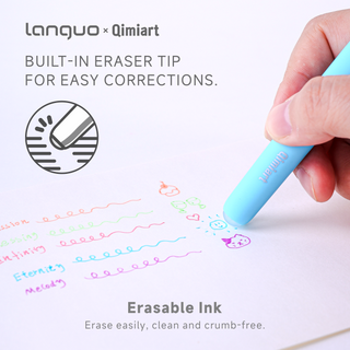 Languo x Qimiart 45 Colors Erasable Gel Pens – 45 Color Mega Set