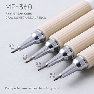 Languo 0.9mm Mechanical Pencil Set with Case, 4PCS Drafting Mechanical Pencils Kit