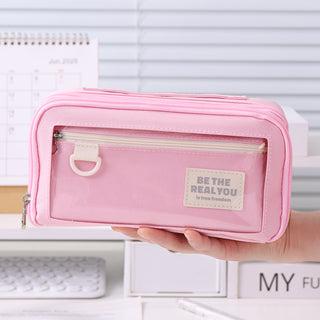 Trousse Languo 2 en 1 grande capacité avec fermeture éclair résistante