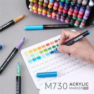 Languo Acrylic Paint Markers Pro, Direct-ink - 48 Colors Set