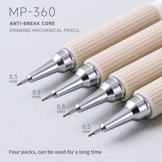 Ensemble de 4 porte-mines Languo 0,5 mm avec étui, kit de dessin technique