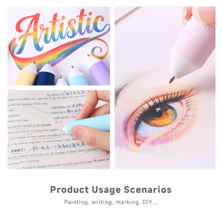 Languo 60 Colors Ballpoint Pen, 6PCS 10-in-1 Multicolor Pen Set