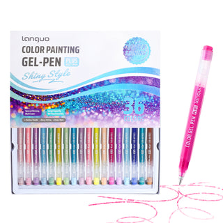 Glitter Gel Pens for Coloring, 36 Colors Special Shining Multi Glitter Gel Pens Colored Set