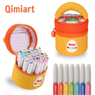 Languo x Qimiart 36 Colors Washable Acrylic Markers for Kids