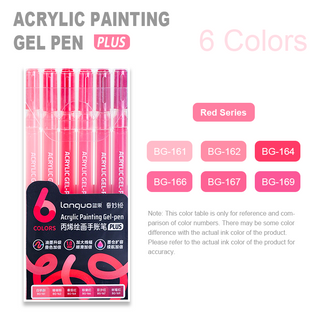 Languo 6 Colors PLUS Acrylic Gel Pens for Coloring